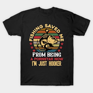 Fishing Saved Me - Retro T-Shirt